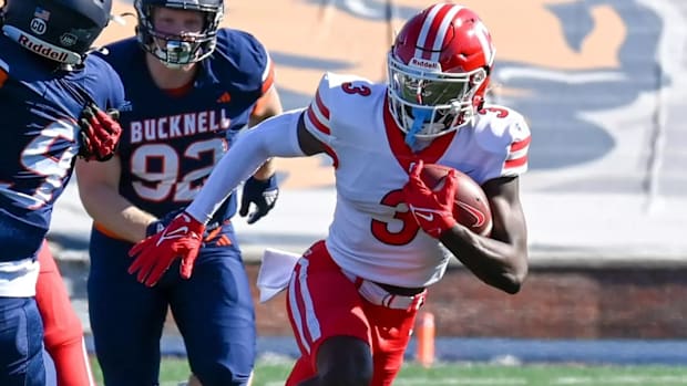 Cornell wide receiver Samuel Musungu