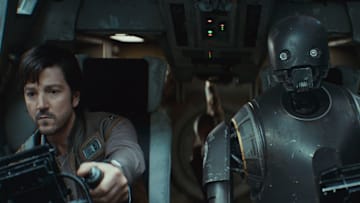 Star Wars: Andor Season 2 Cassian Andor with K-2SO in their ship. Image Credit: StarWars.com