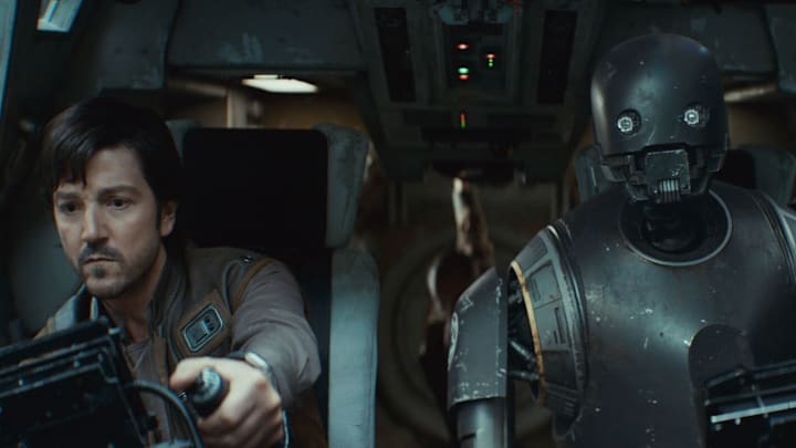 Star Wars: Andor Season 2 Cassian Andor with K-2SO in their ship. Image Credit: StarWars.com