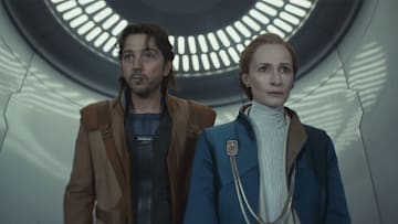 Star Wars: Andor Season 2, episode 9, "Welcome to the Rebellion" with Cassian Andor and Mon Mothma. Image Credit: StarWars.com