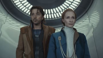 Star Wars: Andor Season 2, episode 9, "Welcome to the Rebellion" with Cassian Andor and Mon Mothma. Image Credit: StarWars.com