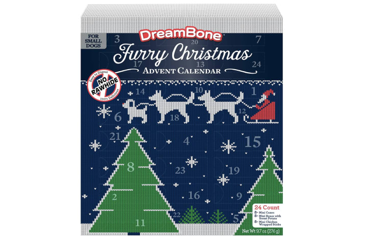 Best unique advent calendars: DreamBone Holiday Rawhide-Free Dog Chews Advent Calendar
