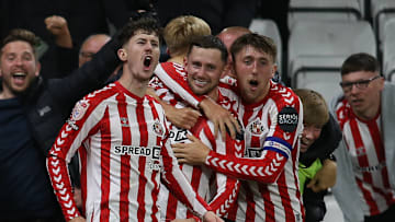 Sunderland celebrate against Leeds