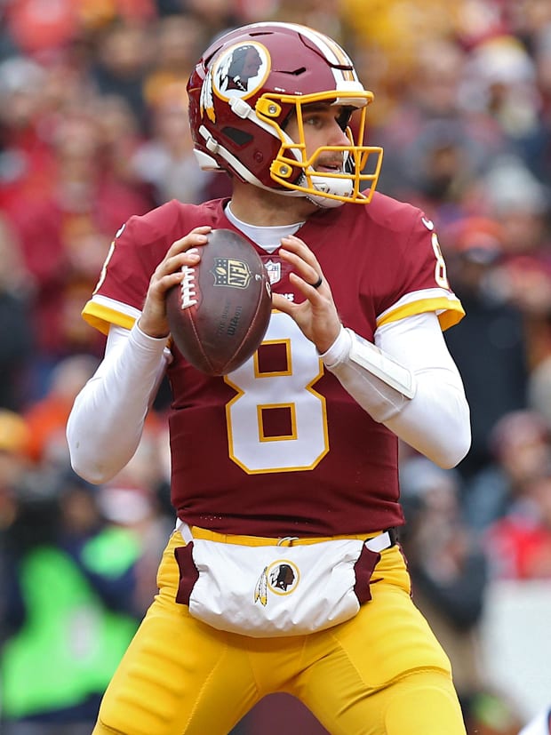 Washington Redskins quarterback Kirk Cousins (8).