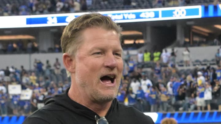 Les Snead, general manager of the Los Angeles Rams. Mandatory Credit: Jayne Kamin-Oncea-Imagn Images