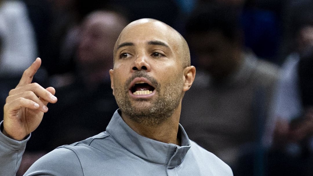 Mar 25, 2026; San Francisco, California, USA; Brooklyn Nets head coach Jordi Fernandez gestures during the second quarter against the Golden State Warriors at Chase Center. Mandatory Credit: John Hefti-Imagn Images