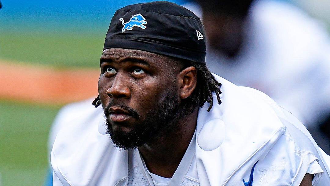 Detroit Lions defensive tackle Alim McNeill Detroit Lions defensive tackle Alim McNeill