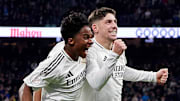 Fede Valverde (right) scored the winner for Real Madrid against Athletic Bilbao.