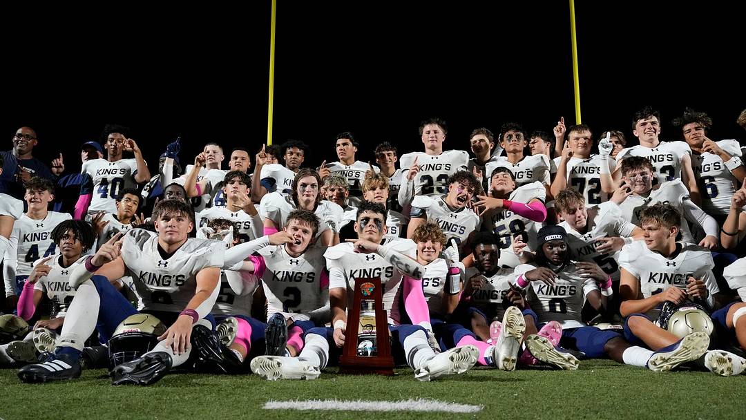 The Southwest Florida Christian Academy Kings won last year's Class 1A District 10 football championship game against Evangelical Christian School