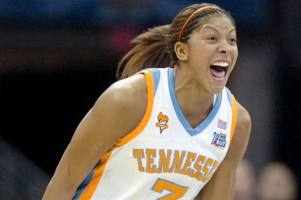 Candace Parker played for the University of Tennessee before joining the WNBA. As a Volunteer, Parker won two titles.