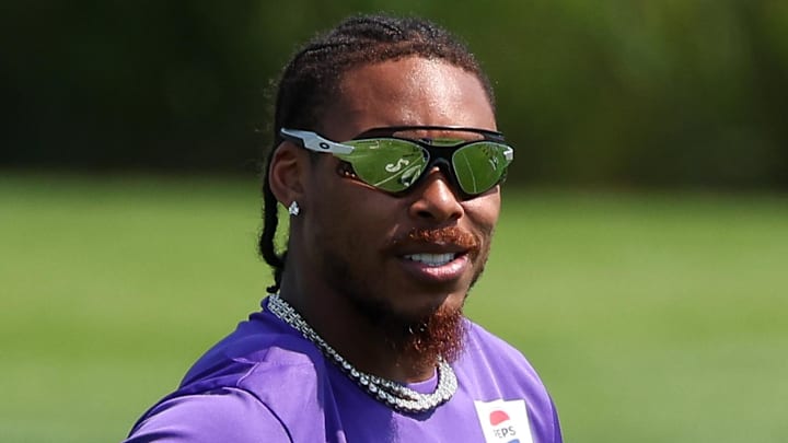 Vikings receiver Justin Jefferson will be re-evaluated again for a mild hamstring strain.