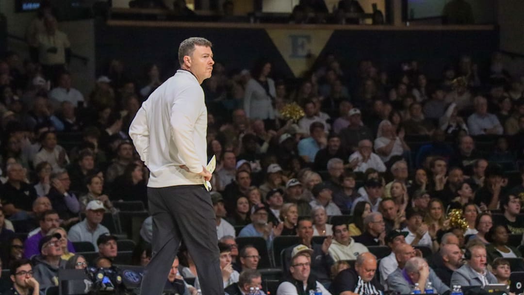 Head coach Mark Byington analyzes his team's play.