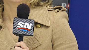 Feb 6, 2012; Toronto, ON, Canada; SportsNet commentator Christine Simpson before the Edmonton Oilers game against the Toronto Maple Leafs at the Air Canada Centre. The Maple Leafs beat the Oilers 6-3.