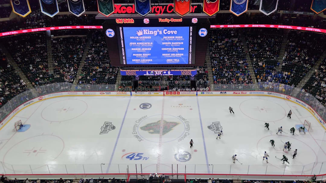 Grand Casino Arena hosts the 2026 MSHSL boys hockey state championships 