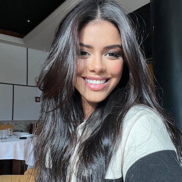 Ilia Topuria wife Giorgina Uzcategui Badell stuns in all-black dress  victory fit
