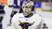Minnesota State goaltender Alex Tracy