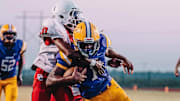 Dumas freshman running back Kentz Brown received an offer from the Arkansas Razorbacks on the final day of 2024.