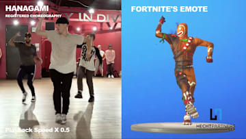 The similarities between Hanagami's dance and the Fortnite emote are striking.