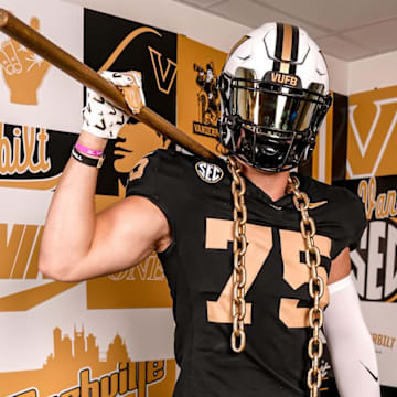 2026 3-Star OL Tripp Skewes during his official visit to Nashville
