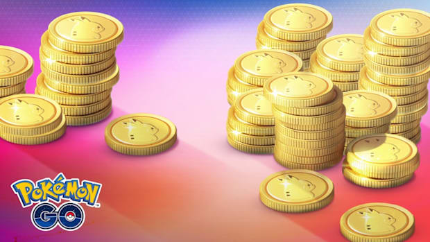 PokeCoins stacked up in Pokemon Go