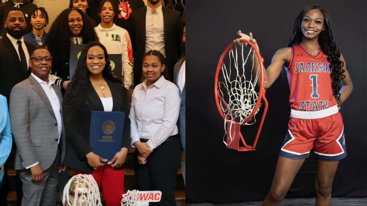 Jackson State Women's Basketball Team honored by the Mississippi House of Representatives.