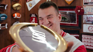 4-Star 2026 OT Wilson Zierer during his official visit to Tuscaloosa on June 13