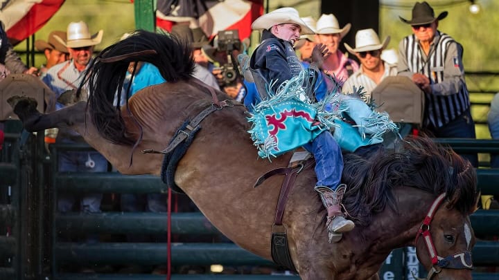 Jess Pope picked up more than $16,000 in earnings over the weekend, including a victory at the 100th anniversary Caldwell (Idaho) Night Rodeo. 