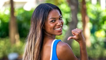 Gabby Thomas was photographed by Ben Horton in Boca Raton, Fla.