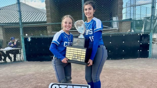 Sedro-Woolley sophomore Kasandra Gonzalez, right, was nearly unbeatable in the circle in leading Cubs to Class 2A title.