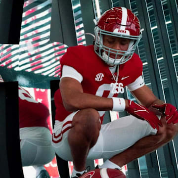 Xavier Griffen poses during an official visit in June.