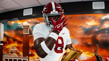 2026 4-Star DL Elijah Golden during his official visit to Tuscaloosa on June 13