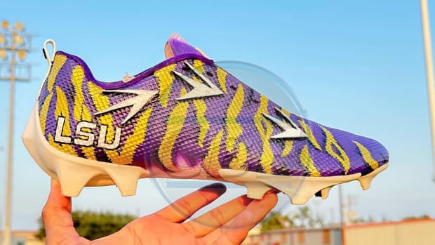 LSU running back commit Harlem Berry will wear a customized pair of LSU cleats for his senior campaign.