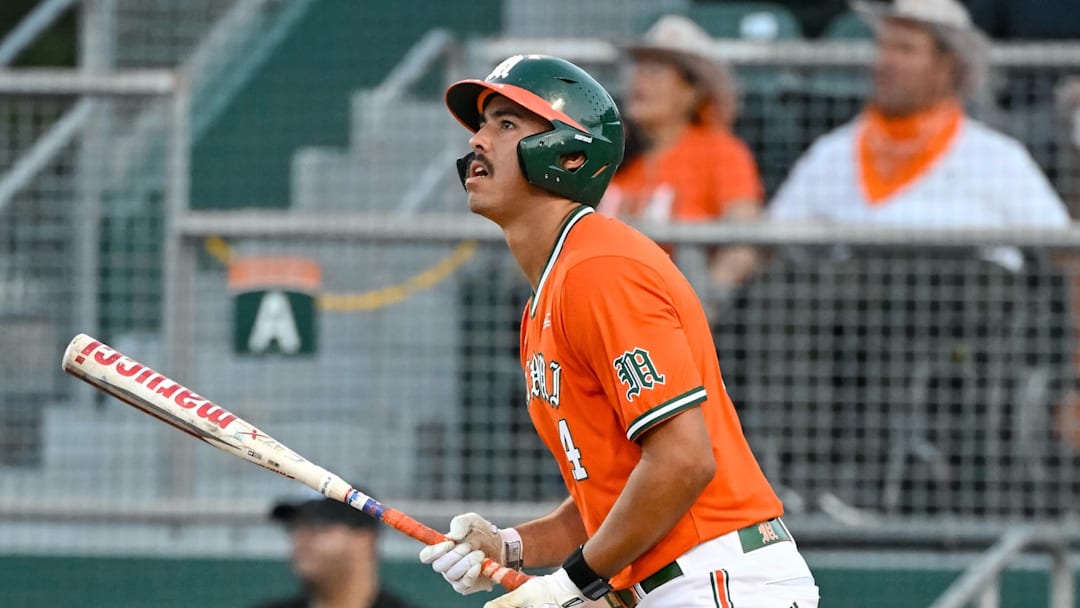 Daniel Cuvet against Virginia Tech after a home run.