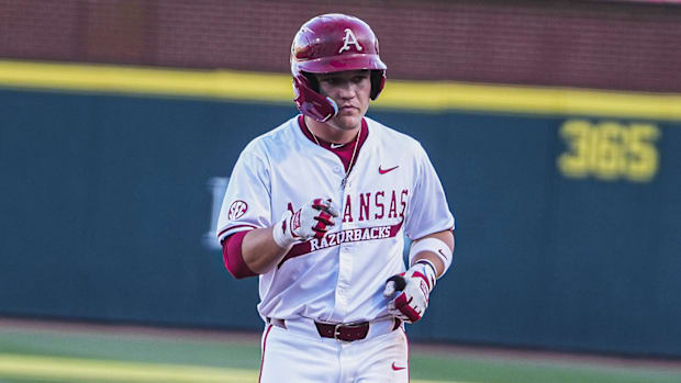 Cam Kozeal on the bases 