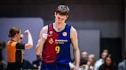 Mathieu Gruijicic in action for FC Barcelona youth side. Photo: EuroLeague Basketball.