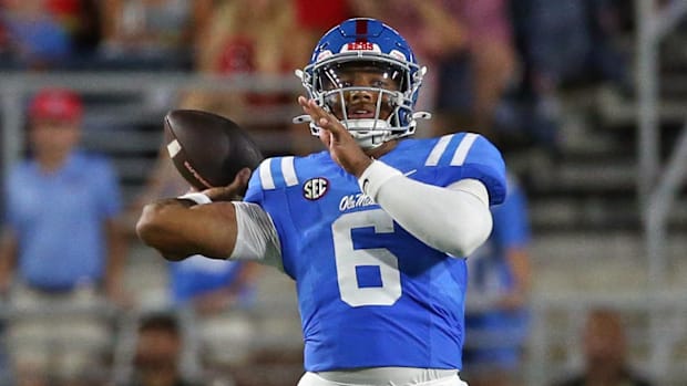 Ole Miss Rebels quarterback Trinidad Chambliss