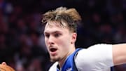Dallas Mavericks forward Cooper Flagg dribbles during the second half against the New Orleans Pelicans.