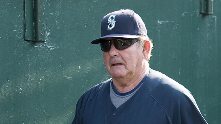 Seattle Mariners bench coach Lee Elia (55) before the game against the Oakland Athletics at McAfee Coliseum in Oakland on July 8, 2008. Seattle Mariners bench coach Lee Elia (55) before the game against the Oakland Athletics at McAfee Coliseum in Oakland on July 8, 2008.