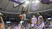 TCU's Ernest Udeh Jr. dunks a basket in the win over Kansas State on January 4. 