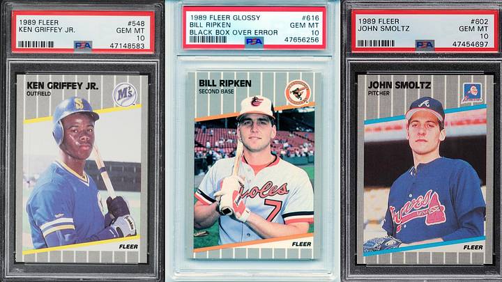 Top 5 Most Iconic and Valuable 1989 Fleer Baseball Cards (featured). Photo by ON SI Collectibles