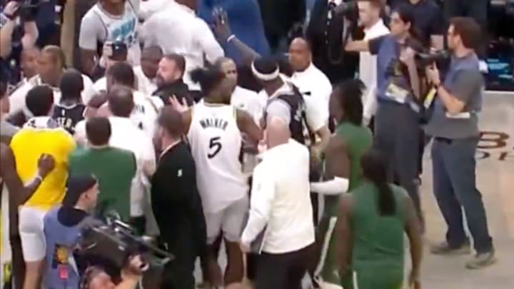 The Pacers and Bucks had a bit of a fracas after Game 5 ended The Pacers and Bucks had a bit of a fracas after Game 5 ended