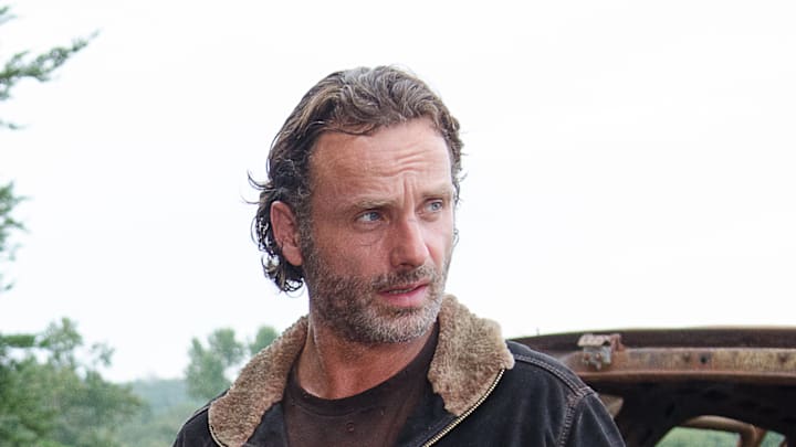 Tom Payne as Jesus, Andrew Lincoln as Rick Grimes, and Jeremy Palko as Andy - The Walking Dead _ Season 6, Episode 12 - Photo Credit: Gene Page/AMC