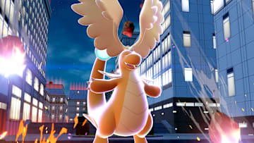 Mega Dragonite smiling in Pokemon Legends Z-A
