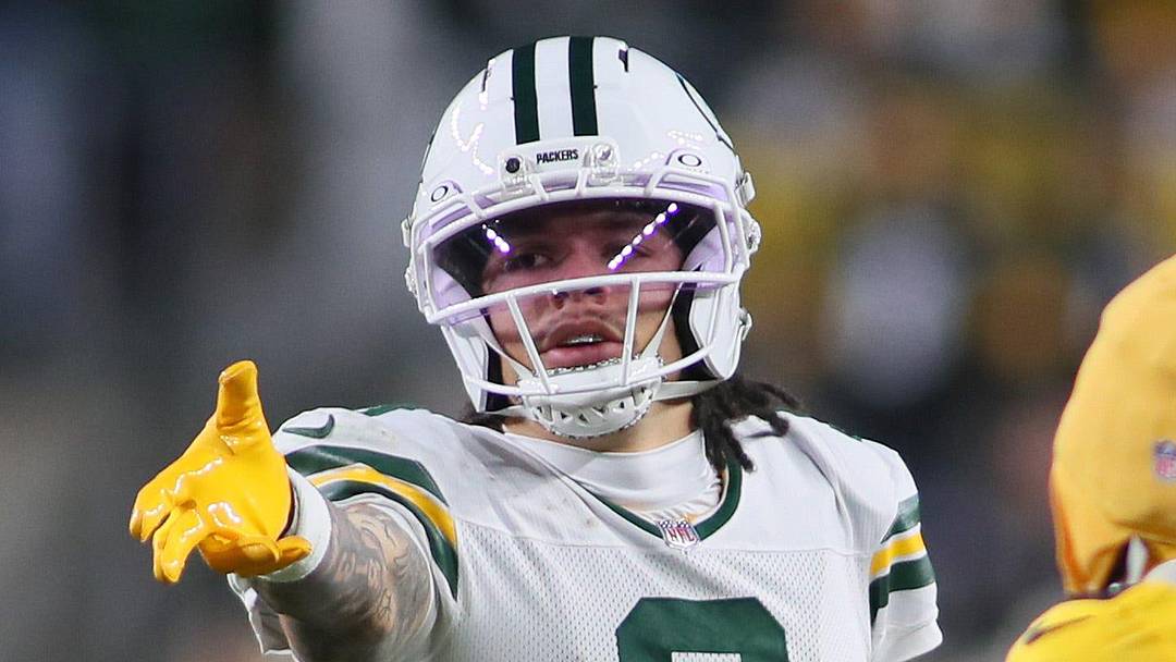 Green Bay Packers wide receiver Christian Watson.