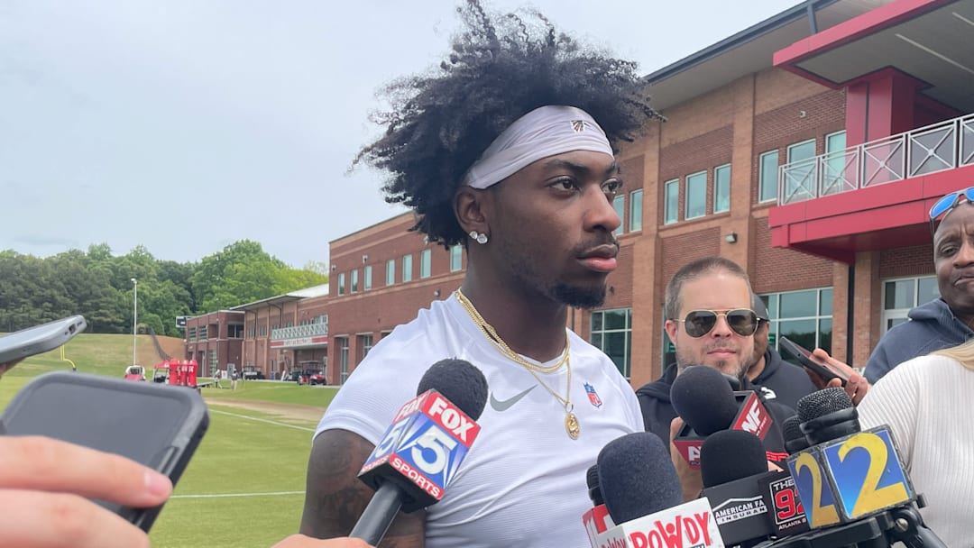 Atlanta Falcons rookie wide receiver Zachariah Branch