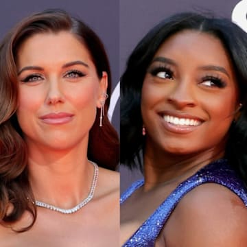 Alex Morgan, Simone Biles and Ilona Maher