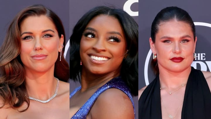 Alex Morgan, Simone Biles and Ilona Maher