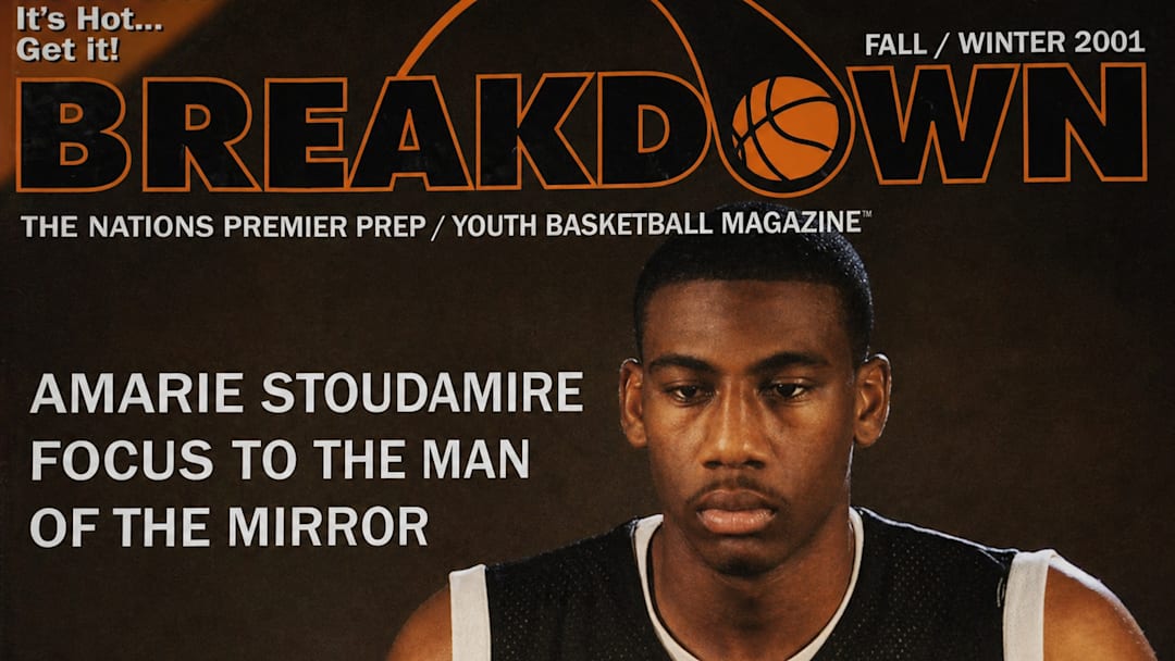 NBA great Amarie Stoudamire appeared on the cover of the Gillion brothers' Breakdown Magazine as a high school basketball player.