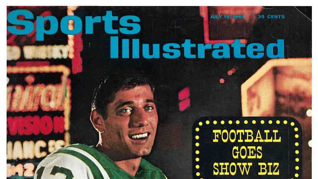 Joe Namath of the New York Jets on the cover of Sports Illustrated