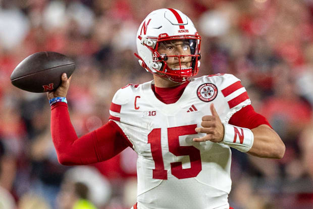 Nebraska quarterback Dylan Raiola had a strong game in the opener against Cincinnati.